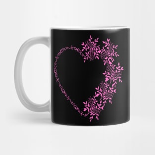 Cute colorful heart with dragonflies Mug
